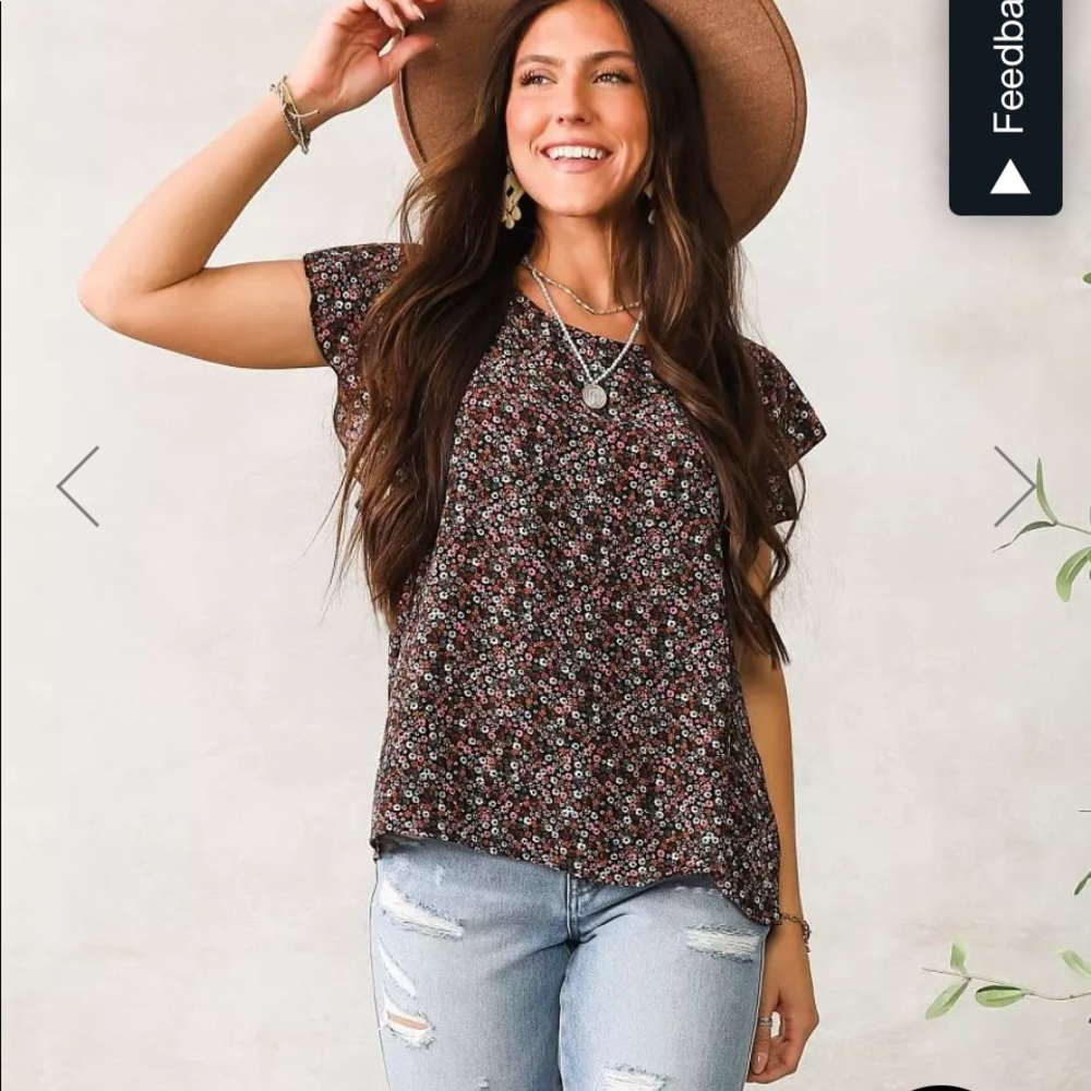 WILLOW & ROOT Floral Blouse